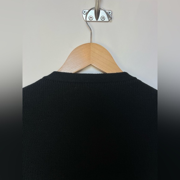 J.Crew Emilie Patch-Pocket Sweater Lady Jacket Cardigan Black Gold‎ Buttons XXL - Picture 6 of 10